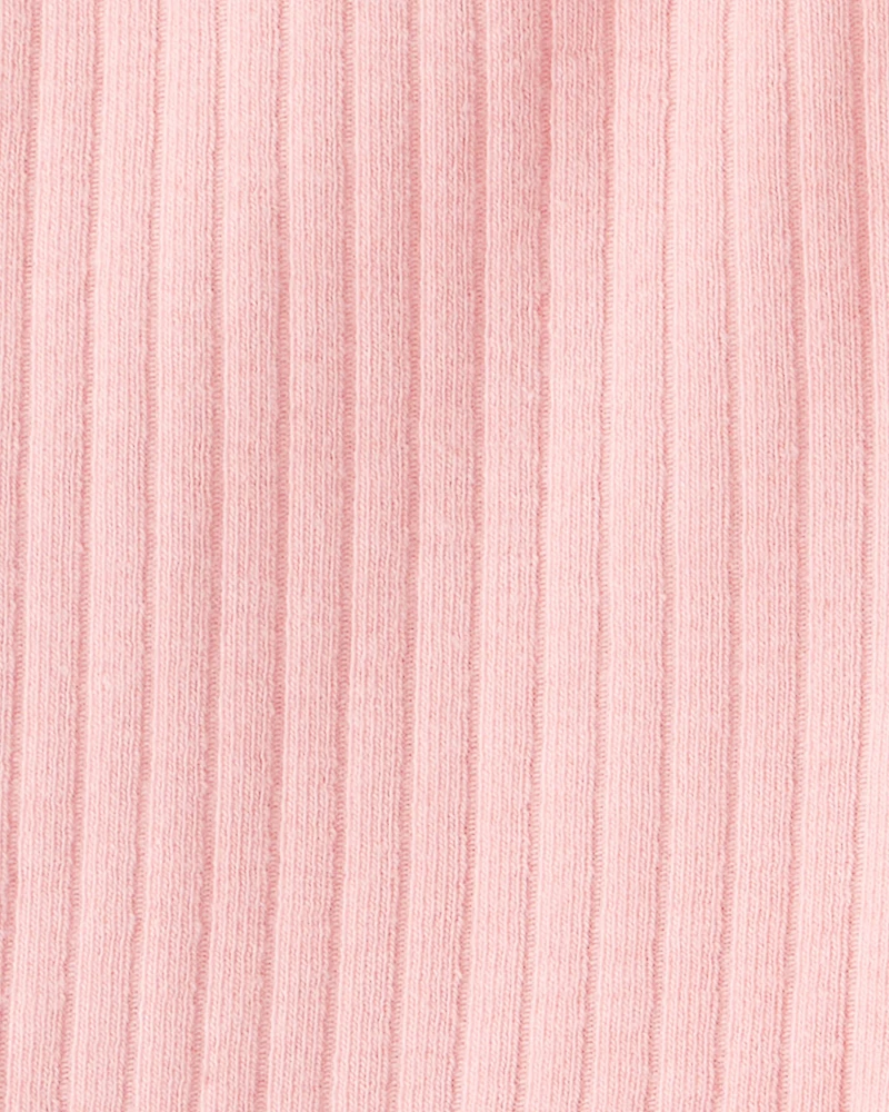 Baby Girl Cotton Flare Active Pants - Pink