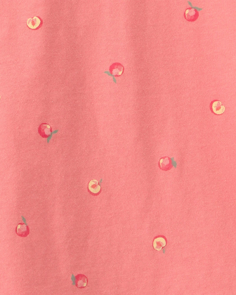 Toddler Girl Peaches Tee - Orange