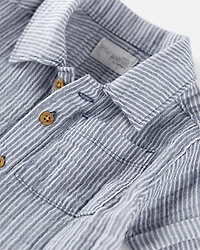 Baby Boy 2-Piece Organic Cotton Striped Set