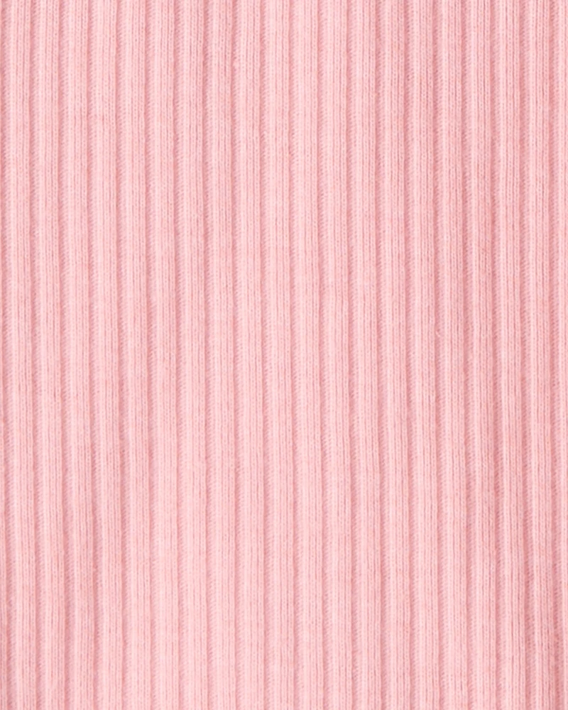 Baby Girl 3-Piece Heart Vest Outfit Set - Pink