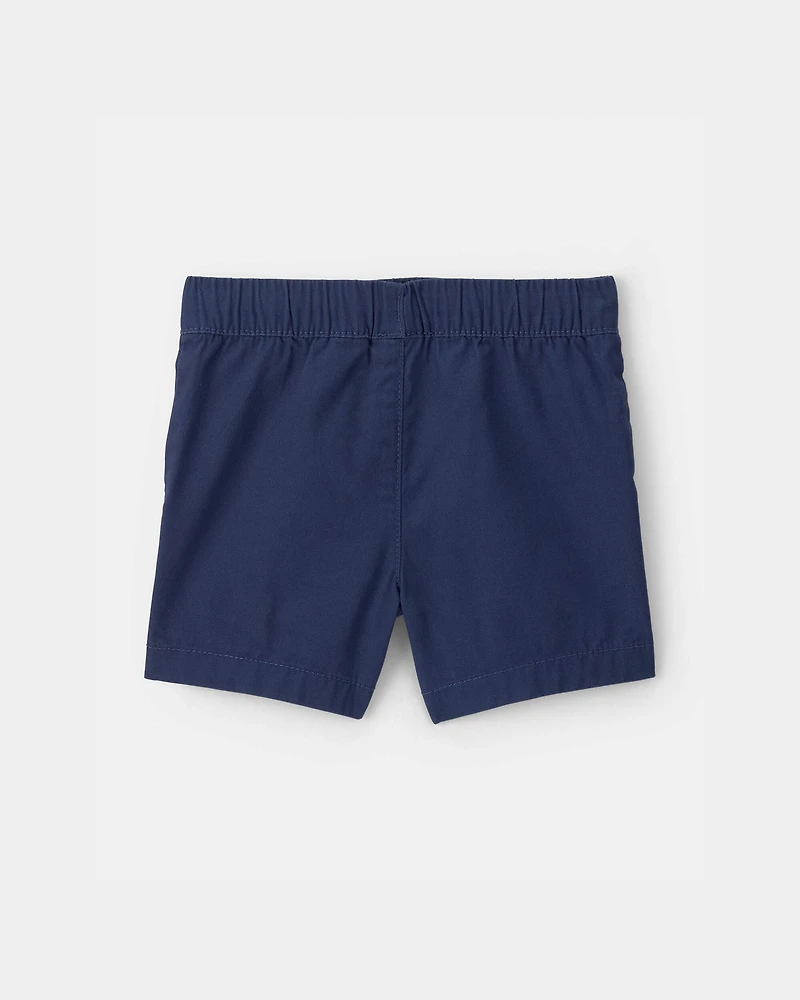 Baby Boy Canvas Shorts - Blue