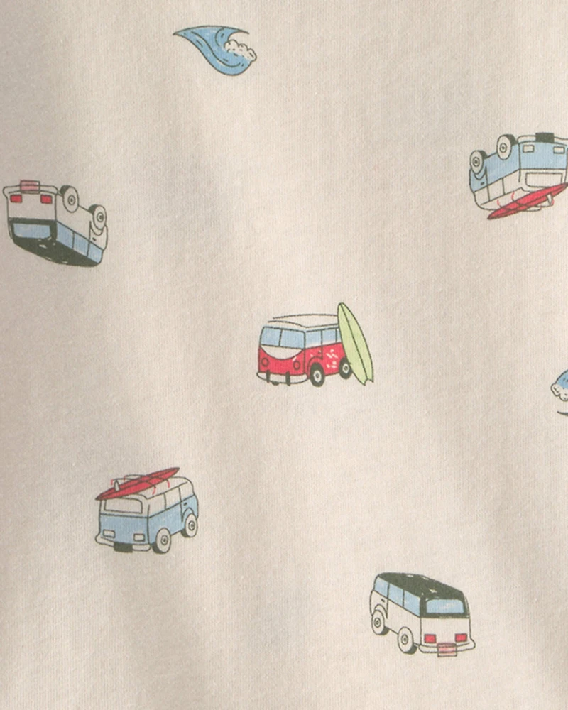 Baby 2-Piece Beachy Van Shortall Set - Blue