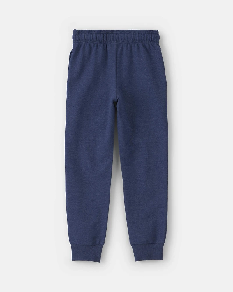 Boys French Terry Joggers - Navy Blue