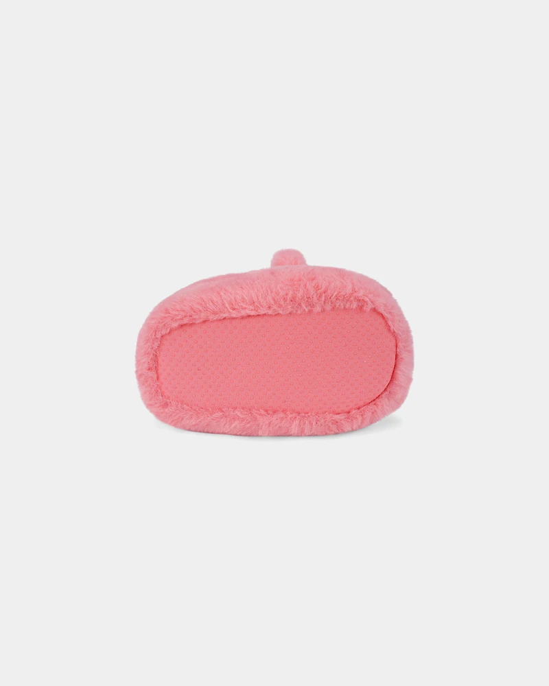 Girls Cozy Monster Slippers - Pink