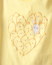 Toddler Girl Easter Chick Graphic Tee - Yellow