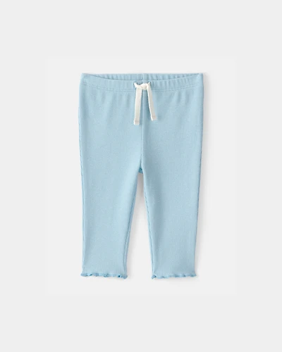 Baby Girl Rib Pants - Blue