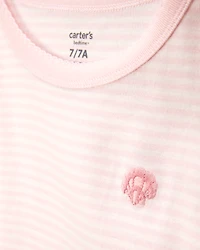 Kid Shell Print Snug Fit Cotton 4-Piece Pyjamas