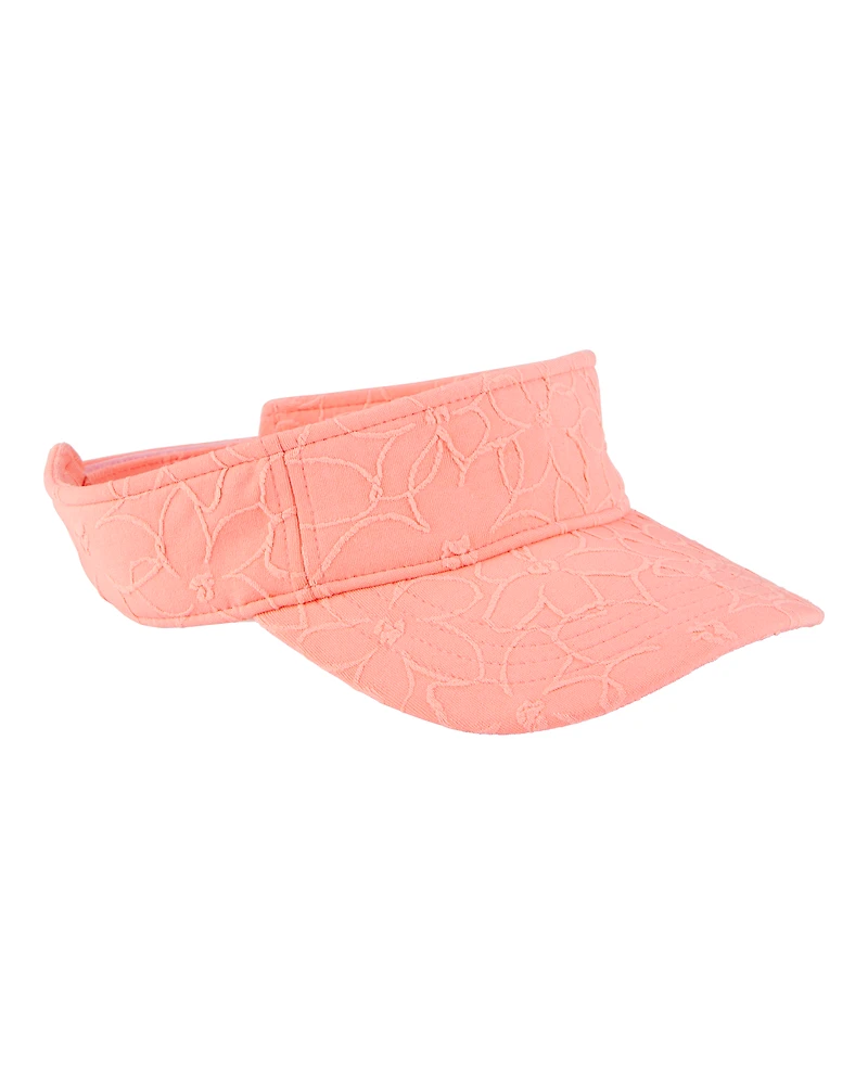 Kid Floral Visor - Pink