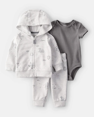 Baby 3-Piece Fairytale Print Little Jacket Set