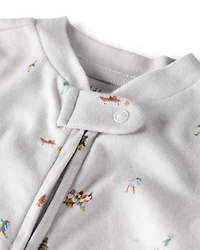 Baby Organic Cotton Sleep & Play pyjamas Frosted Trail Print