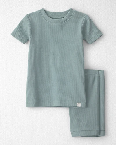 Baby 2-Piece Organic Cotton Ribbed Pyjamas