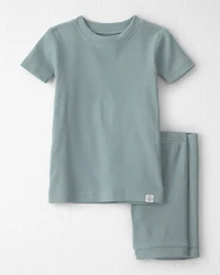Baby 2-Piece Organic Cotton Ribbed Pyjamas