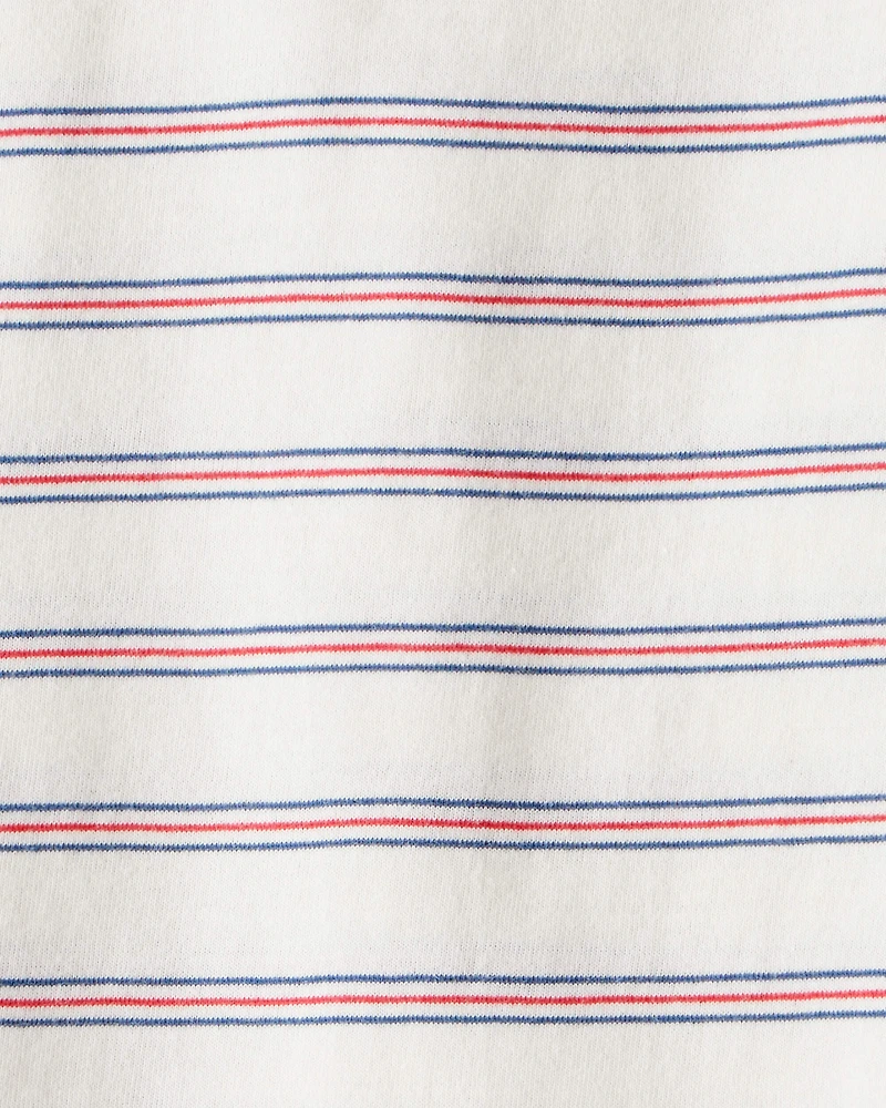 Toddler Boy Striped Long-Sleeve Tee - Cream