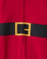 Kid Santa Loose Fit Long-Sleeve Zip-Up 1-Piece pyjamas - Red