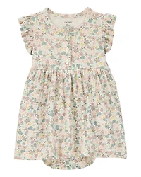 Baby 2-Piece Floral Dress Cardigan Set