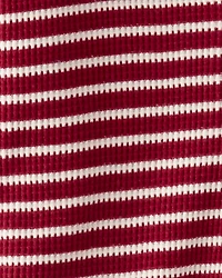 Baby Organic Cotton Waffle Knit Striped Sleep & Play Pajamas