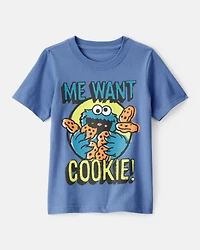 Toddler Boy Sesame Street Cookie Monster Short-Sleeve Graphic Tee - Blue