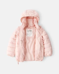 Toddler Girl Midweight Packable Puffer