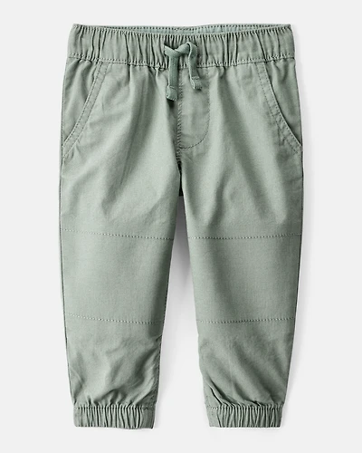 Baby Boy Cotton Pull-On Fashion Pants - Green