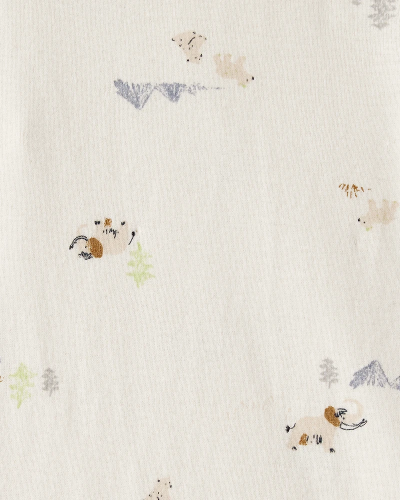 Baby Boy 5-Pack Dog Print Multipack Bodysuits - Blue/White/Navy/Brown