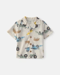 Toddler Boy 2-Piece Farm Short-Sleeve Pyjama Set