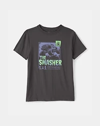 Boys Monster Truck Graphic Tee - Grey