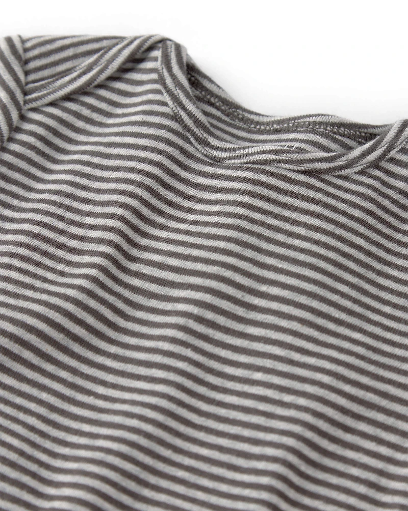 Baby 3-Pack Short-Sleeve Multipack Bodysuits - Black/White