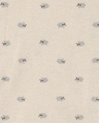 Baby 6-Pack Sheep Long-Sleeve Bodysuits - Grey/White