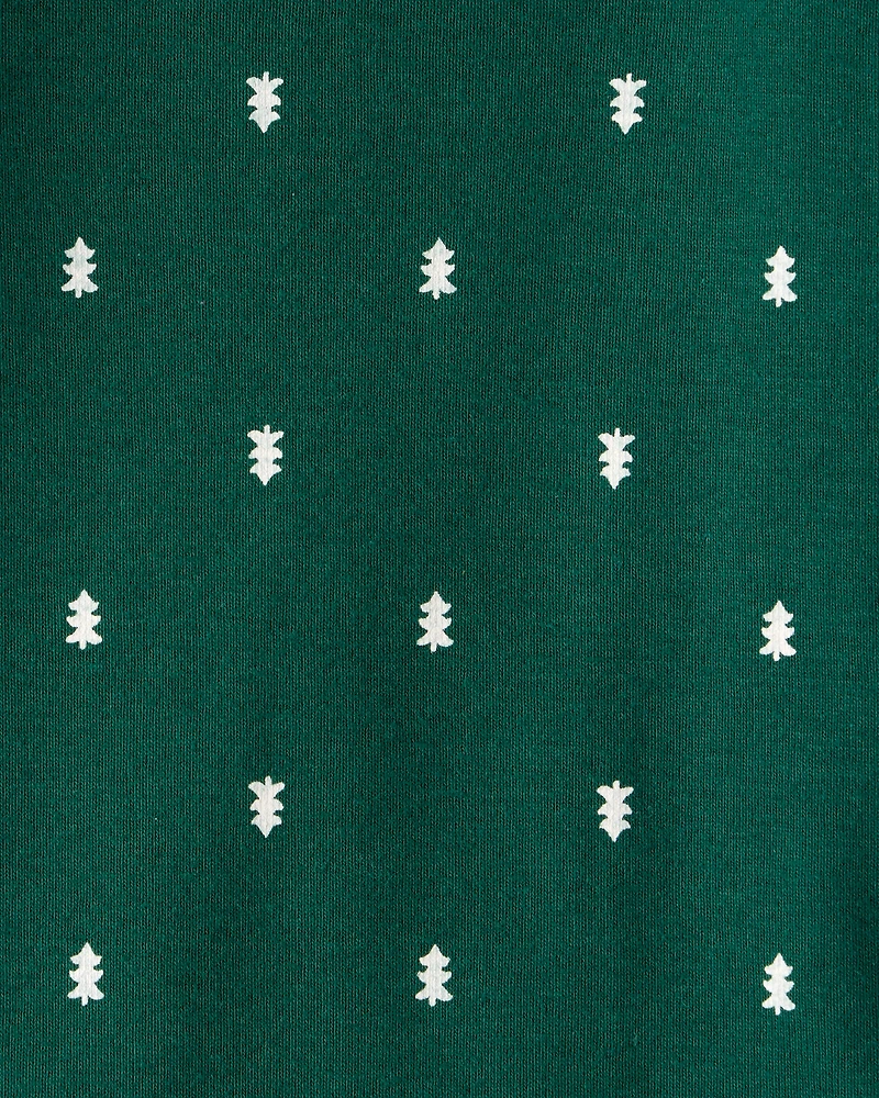 Baby Boy 4-Pack Christmas Print Long-Sleeve Multipack Bodysuits - White/Green