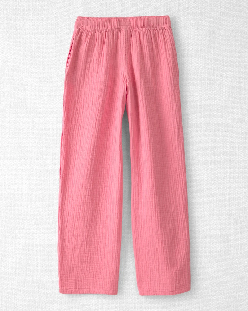 Girls Organic Cotton Gauze Pants