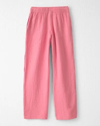 Girls Organic Cotton Gauze Pants