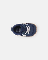 Baby Boy Striped Sneakers - Navy Blue