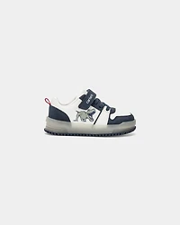 Toddler Boy Casual Light-up Dino Shoe - White/Blue
