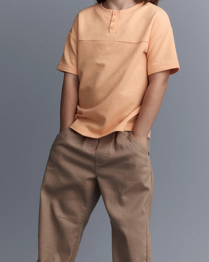 Toddler Barrel Pant - Tan