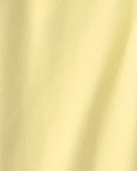 Girls French Terry Wide-Leg Pants - Yellow