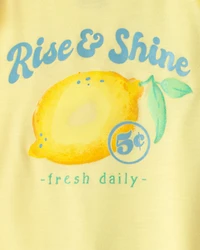 Girls 2-Pack Lemon Loose Fit Night Gown - Blue/Yellow