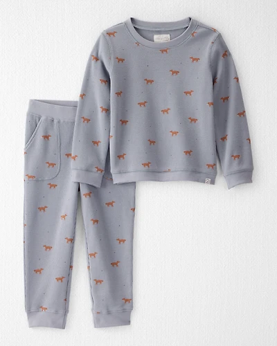 Toddler Organic Cotton Pyjamas Shadow Fox Print