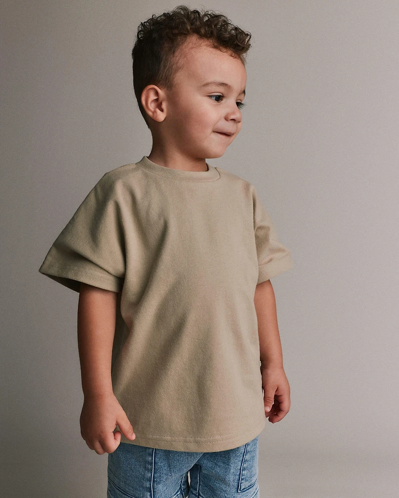 Toddler Dolman Tee - Tan