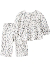 Baby Girl 2-Piece Organic Cotton Set BlueMist Bloom