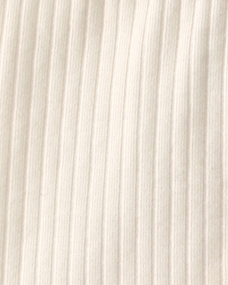 Baby Girl 2-Pack Organic Cotton Ribbed Pedal Shorts