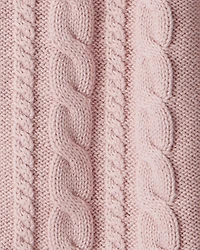 Toddler Girl Organic Cotton Cable Knit Cardigan