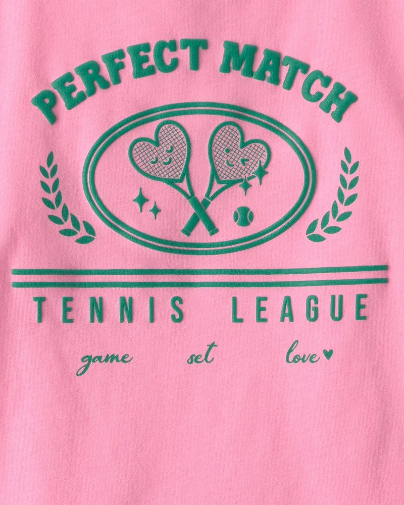 Girls 'Perfect Match' Tennis Active Top - Pink