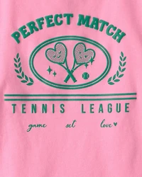 Girls 'Perfect Match' Tennis Active Top - Pink