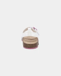 Toddler Girl Flower Sandals - White