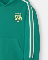 Toddler Boy 'Full Speed' French Terry Hoodie - Green