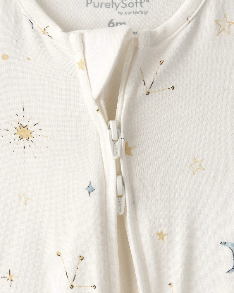 Baby Constellation 2-Way Zip PurelySoft Sleeper - Cream
