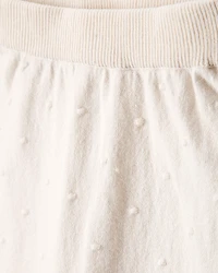 Baby Girl Bow Cotton Long-Sleeve Tee & Pant Set - White