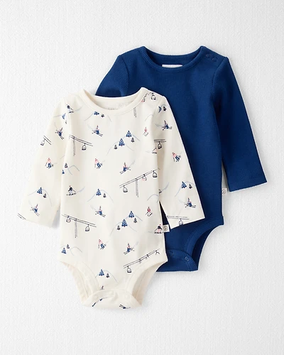 Baby 2-Pack Organic Cotton Bodysuits