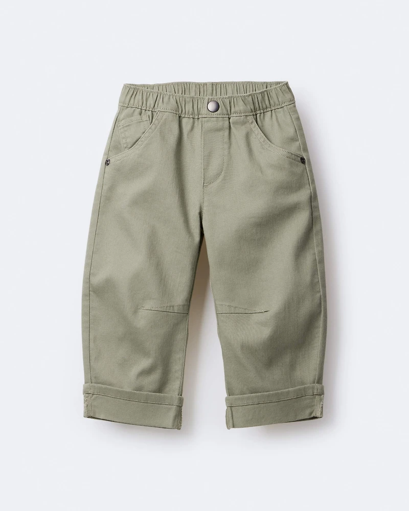 Toddler Girl Bailey Barrel Pant - Olive