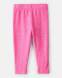 Baby Girl Bow Peplum Top & Legging Set - Pink